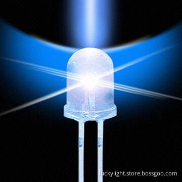 3mm round blue LED with 462nm wavelength, 30 degrees